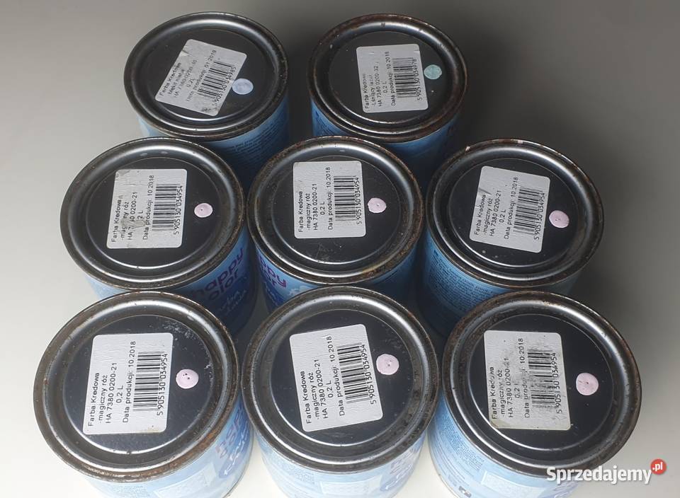 Zestaw Farba kredowa 8 puszek 200ml lśniący Grójec