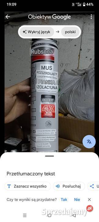 Pianki montażowe izolacyjne RUBSON PODANA JEST Ostrów Wielkopolski