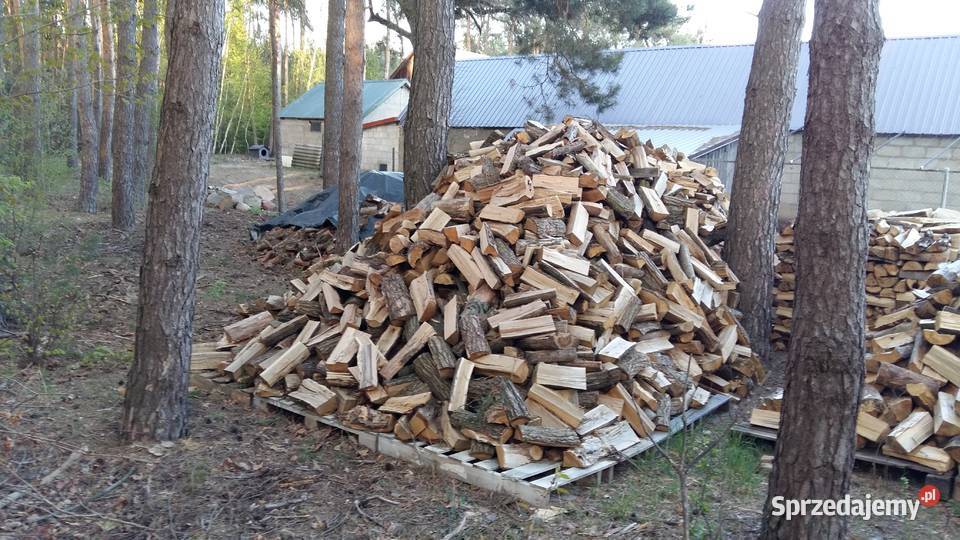 Drewno drzewo opałowe dąb grab rąbane Łosice