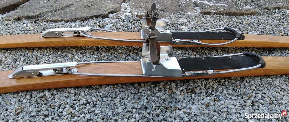 Stare drewniane narty retro Mesta Alpin Szklarska Poręba