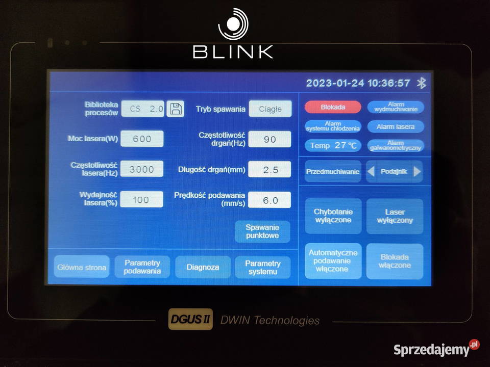 Ręczna spawarka laserowa 1500W Aluminium pomorskie Gdańsk