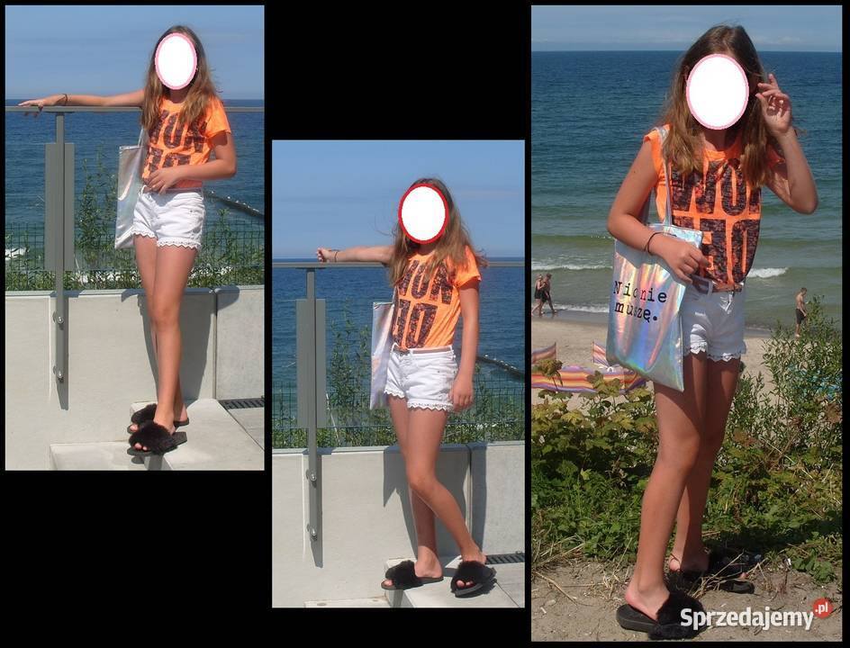 KaPpAhL białe szorty z haftem r146152