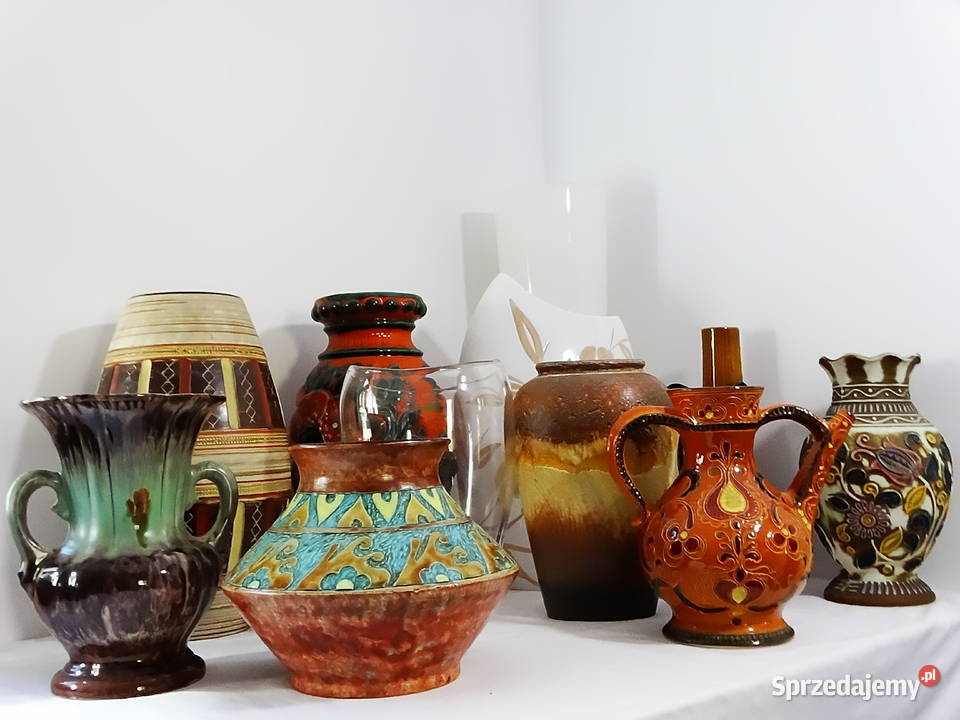 Wazony flakony dzbany naczynia na kwiaty Biłgoraj