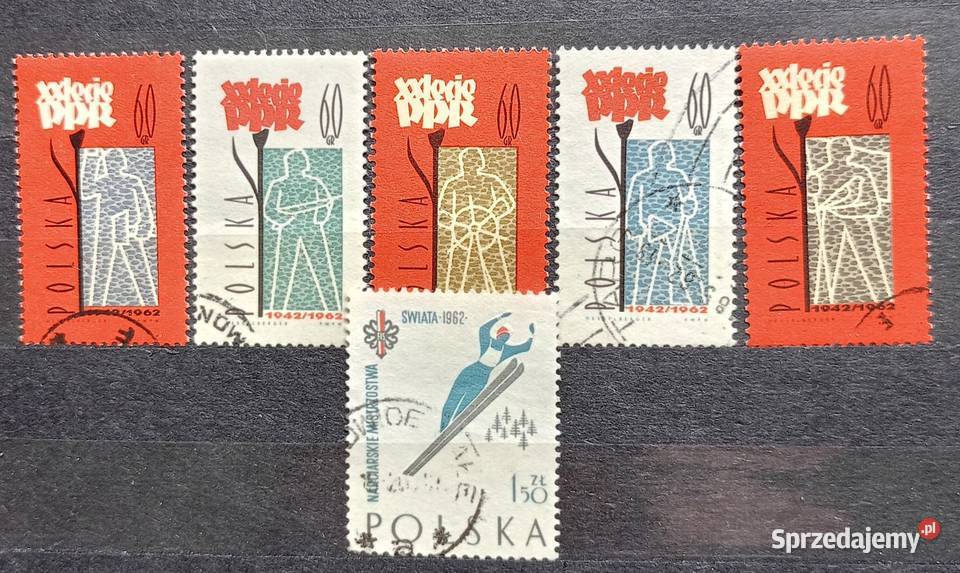 L Znaczki polskie 1962 I kwartał