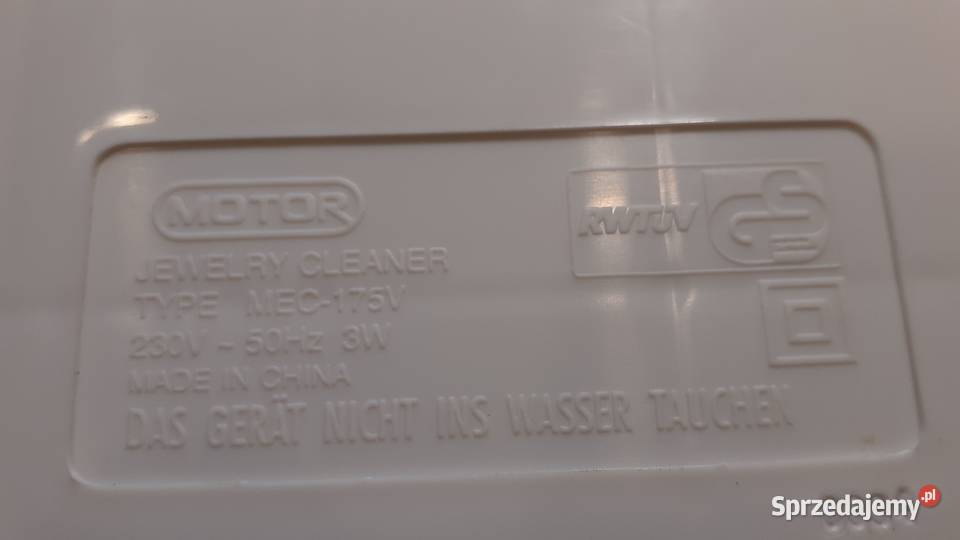 Myjka do biżuterii MOTOR MEC175V Apollo optik zachodniopomorskie Szczecinek