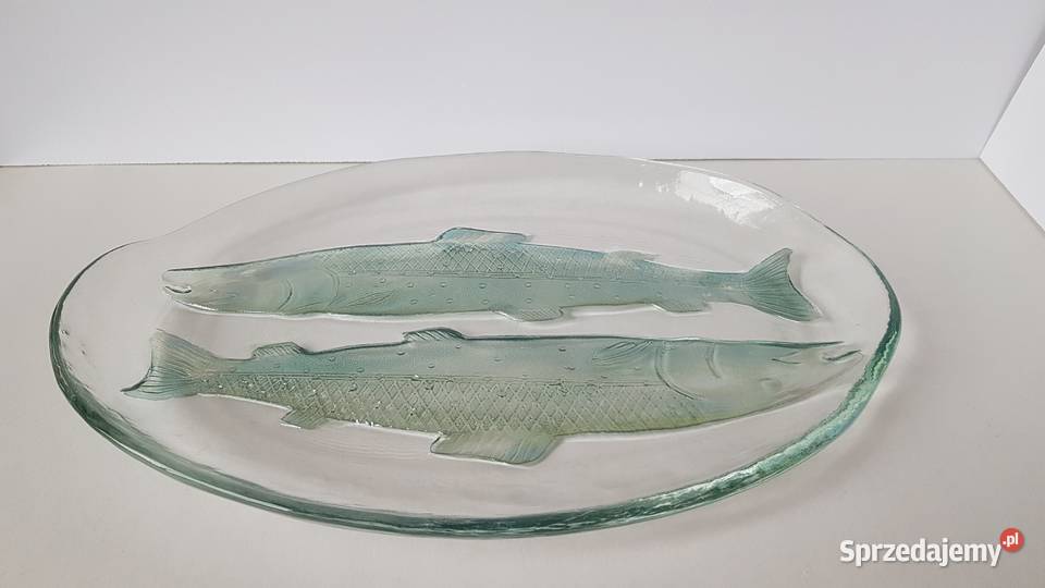 Patera półmisek ryby pstrągi Ząbkowice Dąbrowa Górnicza