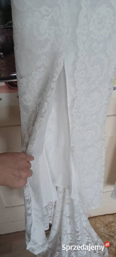 dwie suknie koronkowe ślubne XSS 37 PACH PAS 34 Rozmiar 34(XS) wielkopolskie sprzedam