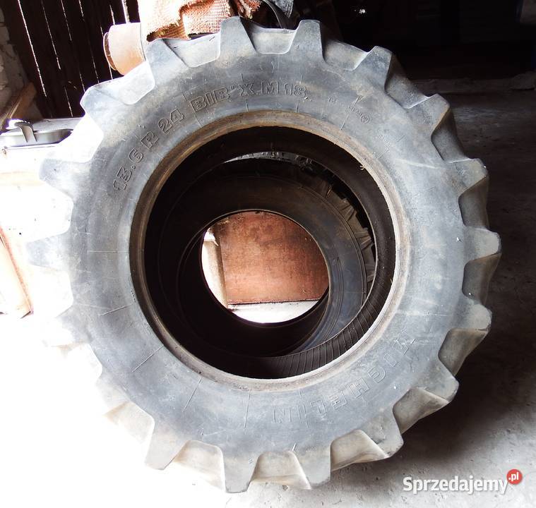 Opony do ciągnika MICHELIN 136 R x 24 BIB X M18 mazowieckie sprzedam