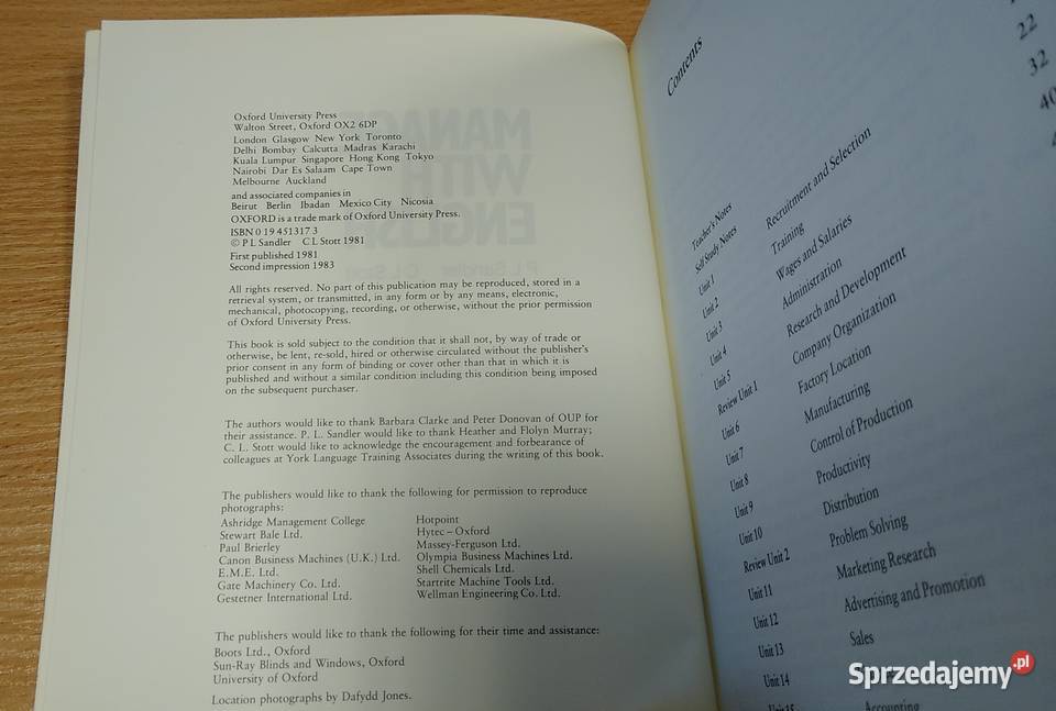 Manage with English P L Sandler C L Stott Gdańsk
