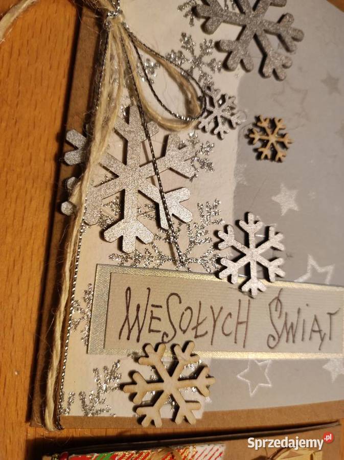 hand made kartki świąteczne Wesołych stylizowane Pozostałe Kielce
