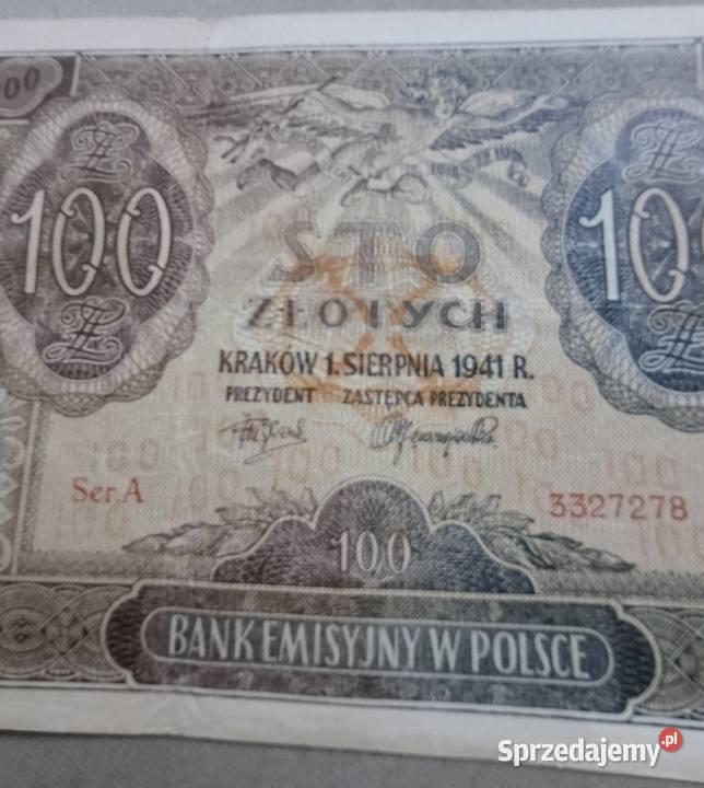 POLSKA100 1941 rSERIAA3327278 Numizmatyka Legionowo