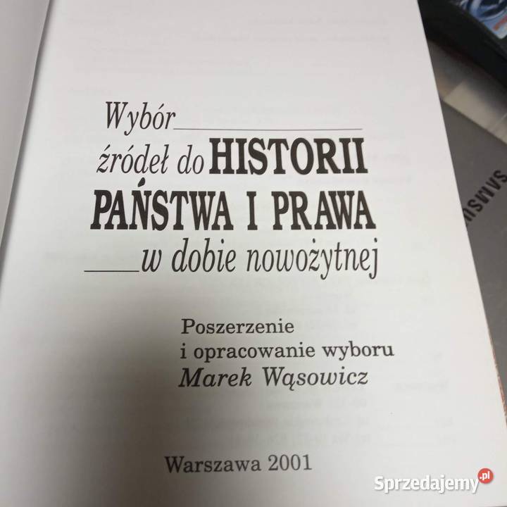 Wybór źródeł do historii o państwie i prawie mazowieckie