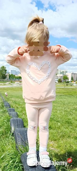 Bluza dziecięca różowa z kwiatami 98 Odzież mazowieckie Płock