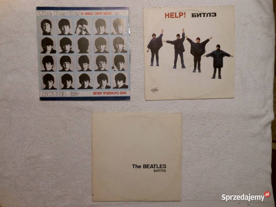 Kilkanaście płyt winylowych The Beatles Bartoszyce