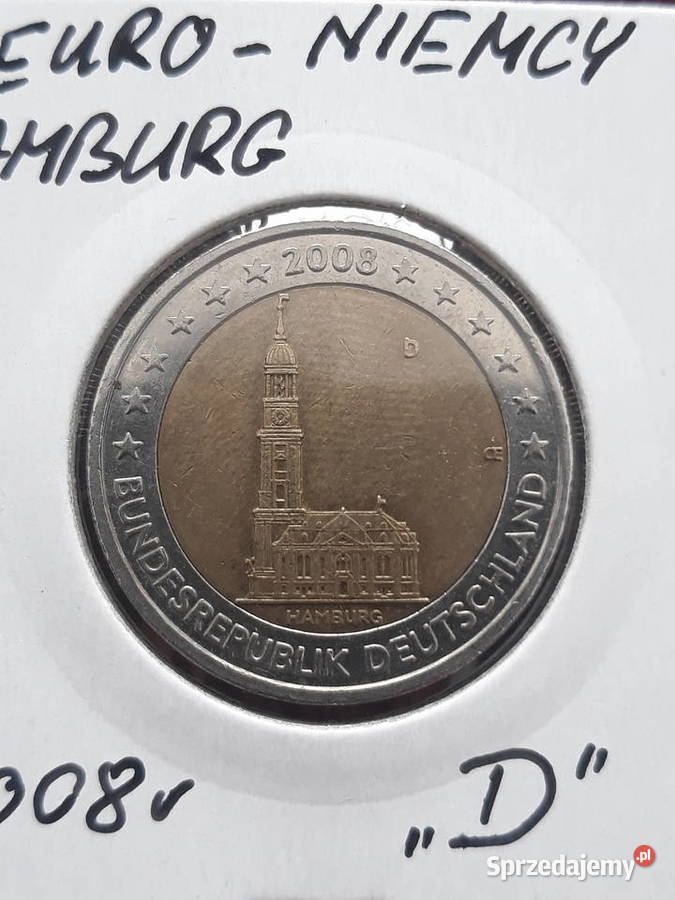 2 Euro Niemcy Hamburg 2008 r men D Konin
