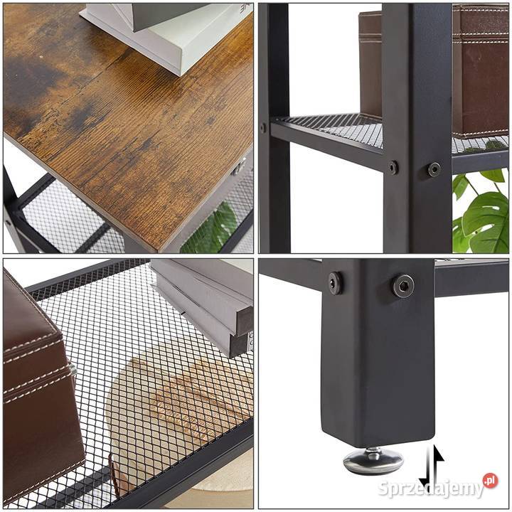 stolik boczny konsola vintage 2 półki metalowe Szafy, regały, półki Zamość sprzedam