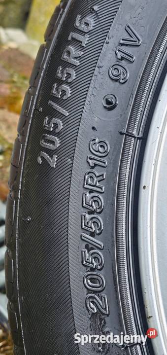 4x Alufelgi 5x112 Volkswagen Audi z oponami 205 sprzedam