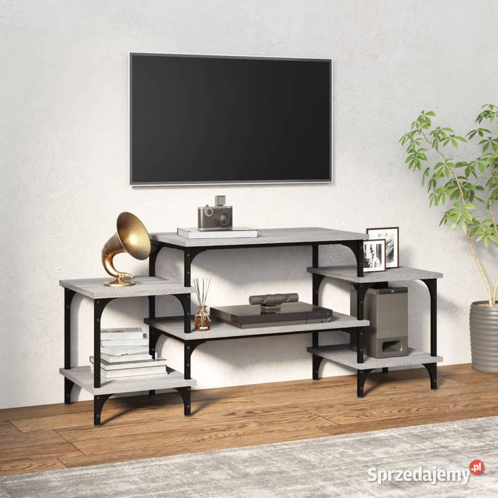 Szafka pod TV szary dąb sonoma 117x35x52 mazowieckie Warszawa sprzedam