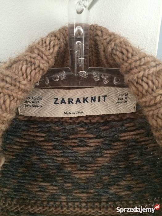 Kardigan sweter azteckie wzory Zara r 38 Inny wzór Radom