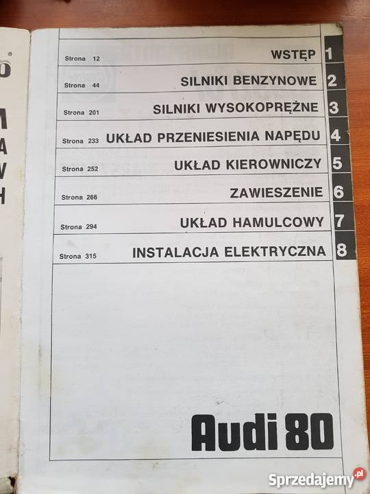 Obsluga i Naprawa Audi 80