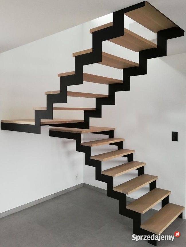 Schody dwuwangowe wycinane laserowo Stalowe wielkopolskie Ostrów Wielkopolski