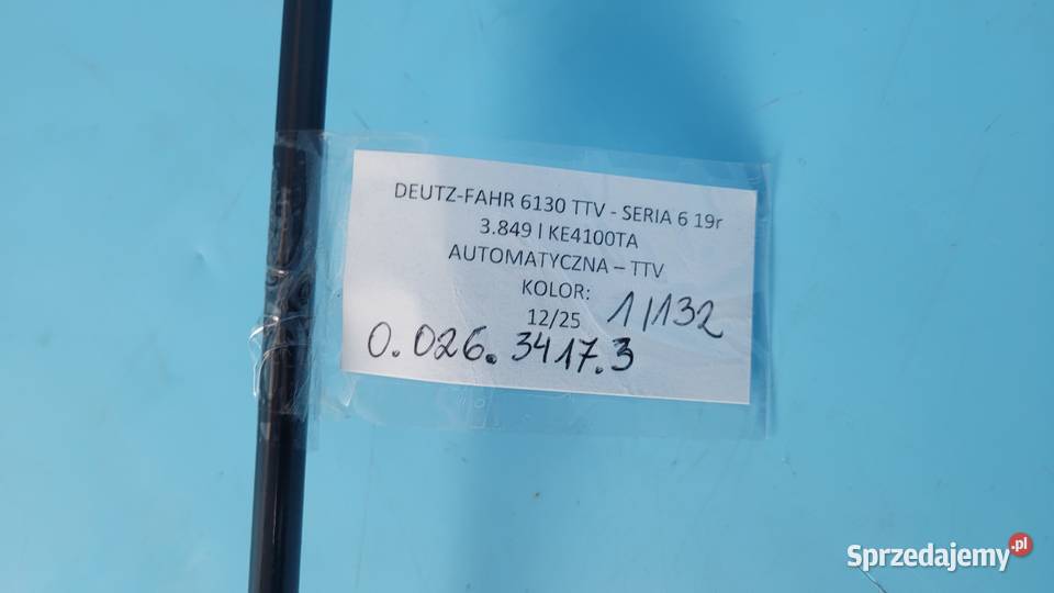 DEUTZFAHR 6130 TTV PRZEWÓD RURA HYDRAULICZNA