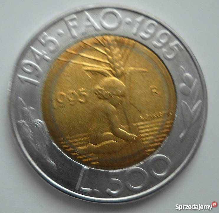 SAN MARINO500 LIRÓW1995 rFAO Numizmatyka Legionowo