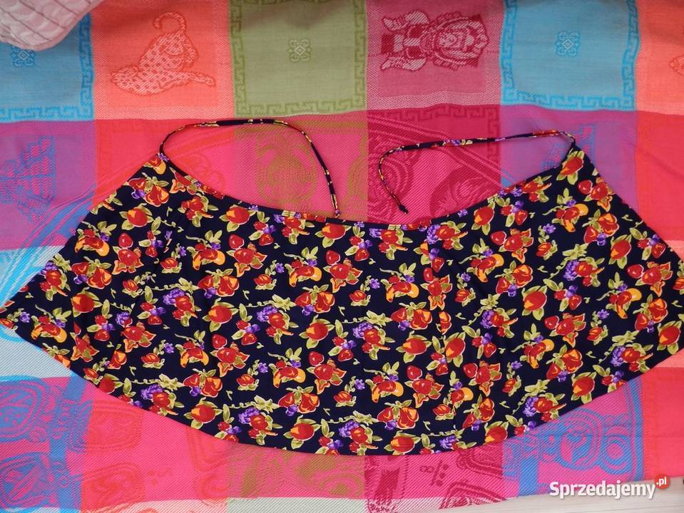 Spódnica Pareo Plażowa Krótka Obłędne Kwiaty ML Łomża