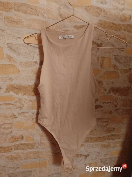 36S ZARA Beżowe Body modelujące z Madrytu bluzka Kraków