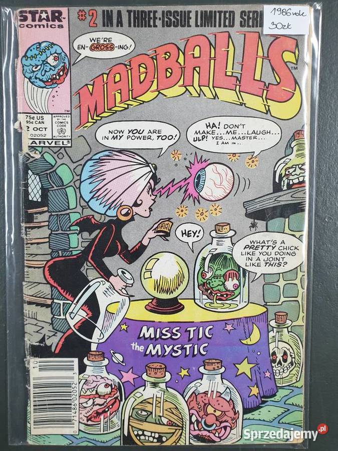 Zestaw 3 oryginalnych komiksów Marvel USA 1986 Amerykańskie Gdynia