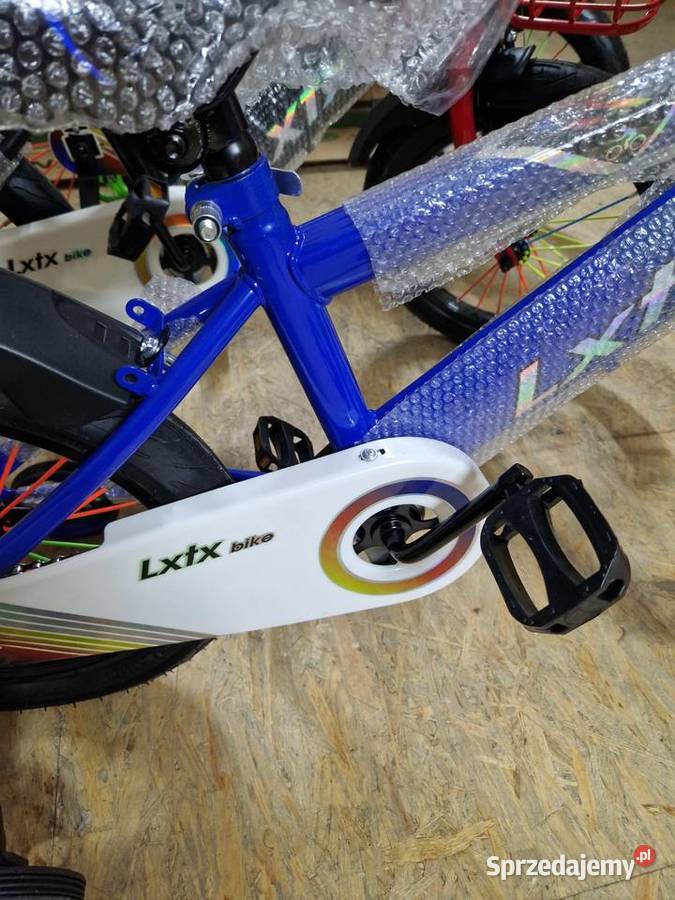 Rowerek 16 niebiesko zielony czerwony LXTX BIKE