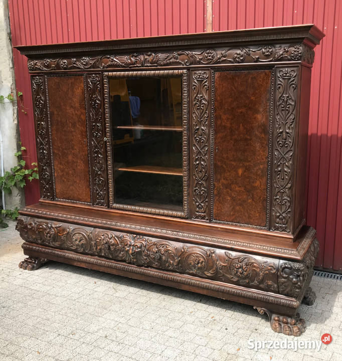 Biblioteka neorenesansowa z 1920 roku Meble dolnośląskie Wrocław