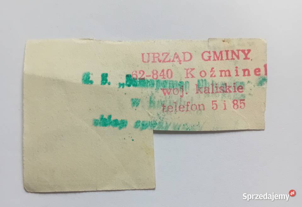 Kartka zaopatrzeniowa E XII 1981 Oryginał z Koźminek