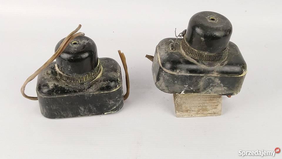 Stare zabytkowe bezpieczniki bakielitowe Antykwariat Cieszyn