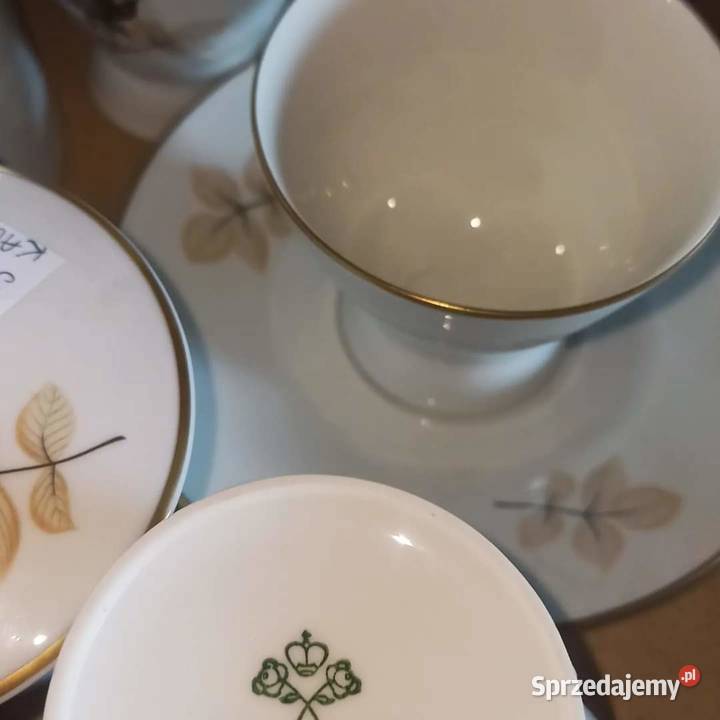 Filiżanka z talerzykiem Rosenthal Czarna róża Porcelana i szkło Gdańsk sprzedam
