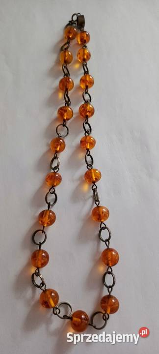 Naszyjnik Bursztyn Fischland srebro podlaskie