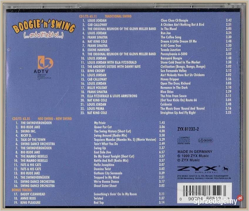 Boogie n Swing And A Little Bit Of 2 X CD Krynica-Zdrój