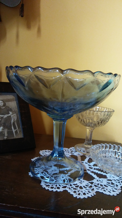 Duża patera owocarka Ząbkowice z motywem serc Antyki, Sztuka, Kolekcje Łódź