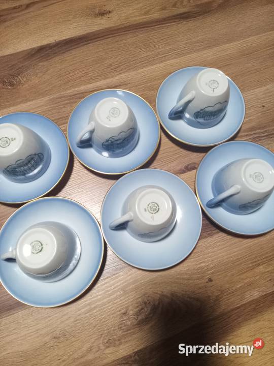Zestaw 6 filiżanek i spodków BG Promnice