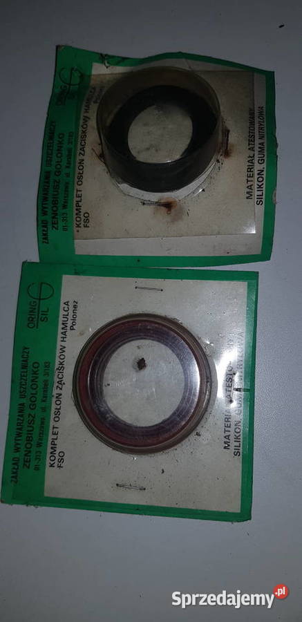 KOMPLET OSŁON ZACISKÓW HAMULCOW FIAT 125P Części samochodowe Lublin sprzedam