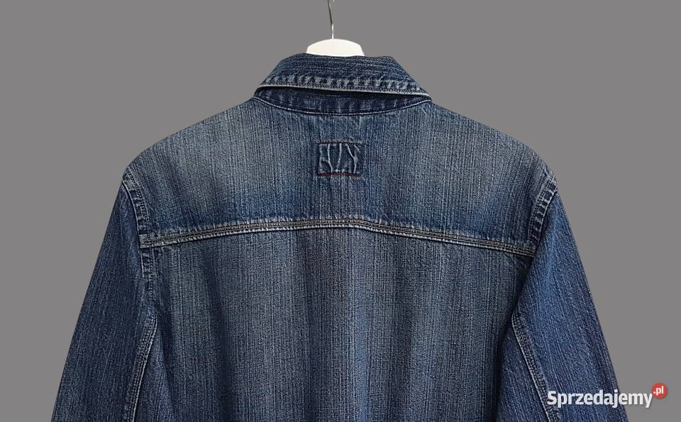 Damska kurtka jeansowa katana ciemno granatowa Kurtki i płaszcze Chrzanów