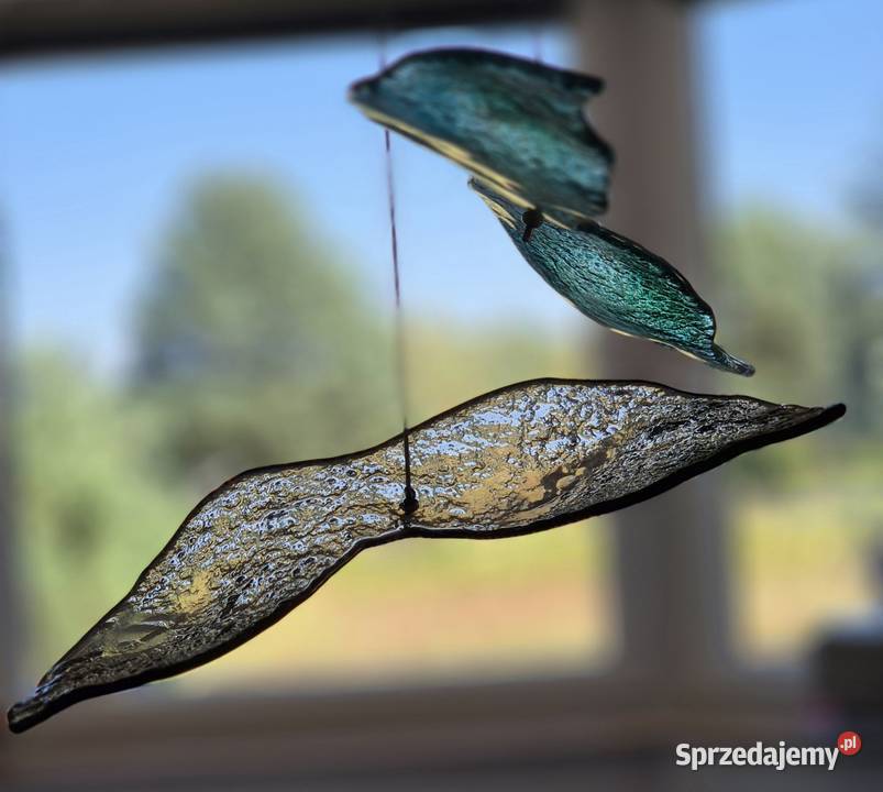 Lecące szklane ptaki handmade Pozostałe