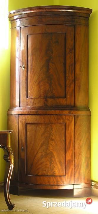 Rogówka cylindryczna Biedermeier mahoń Sopot sprzedam