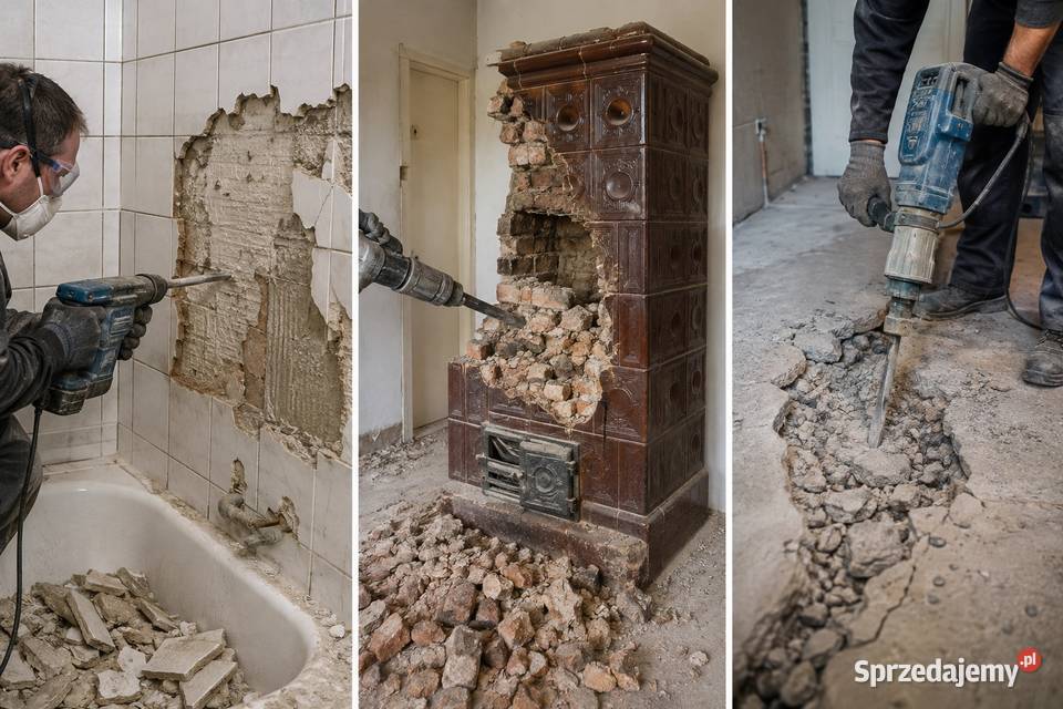 Demontaż podłóg posadzek podłogi Trzebnica Wrocław