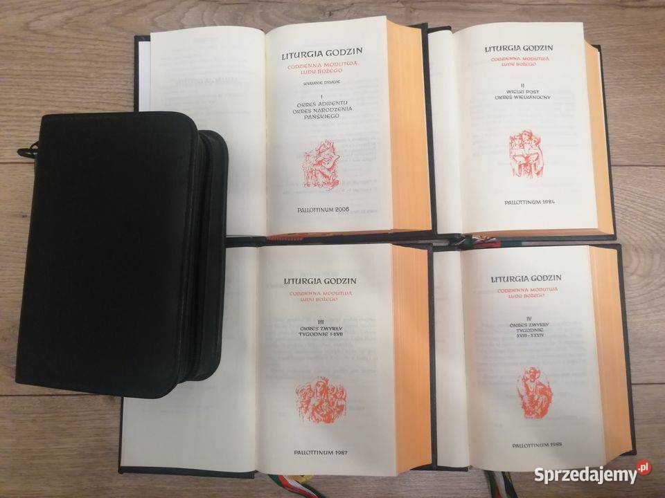 Brewiarze Liturgia Godzin komplet 4 tomów i etui Pozostałe Ełk