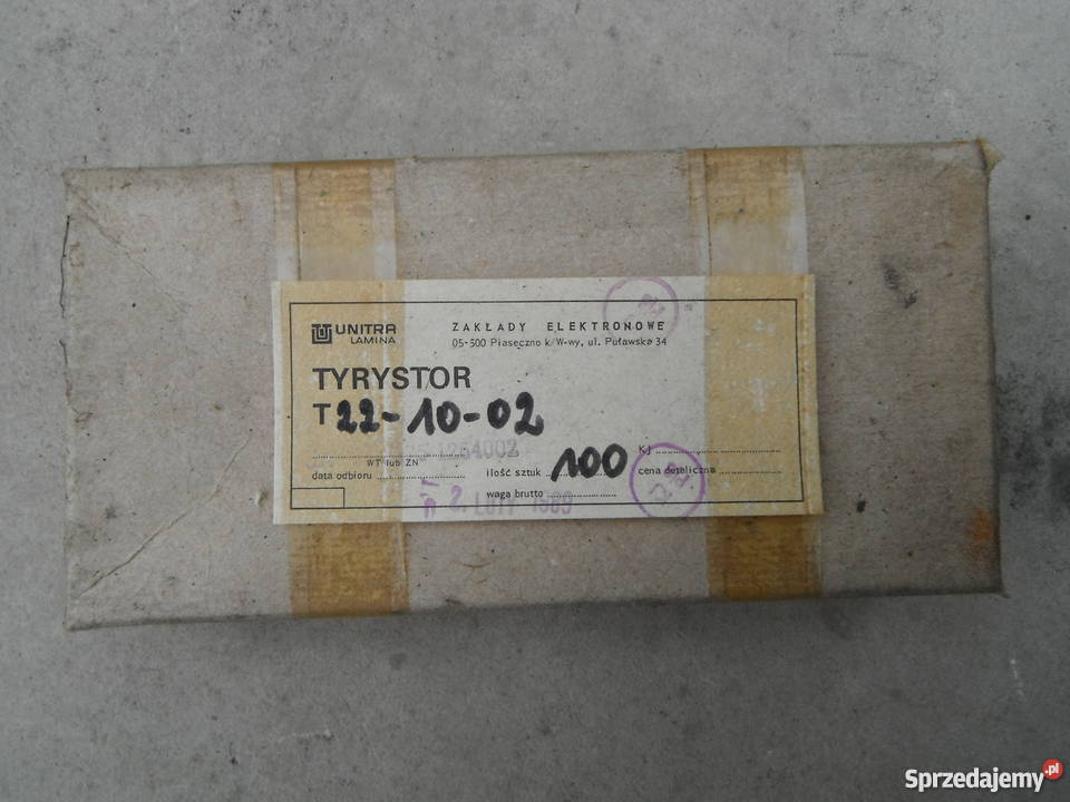 Tyrystor T221002 Unitra Lamina 10A 200V Części i akcesoria