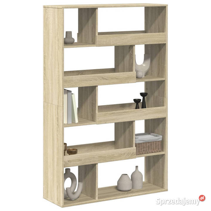Regał dąb sonoma 100x33x1565 materiał Regały