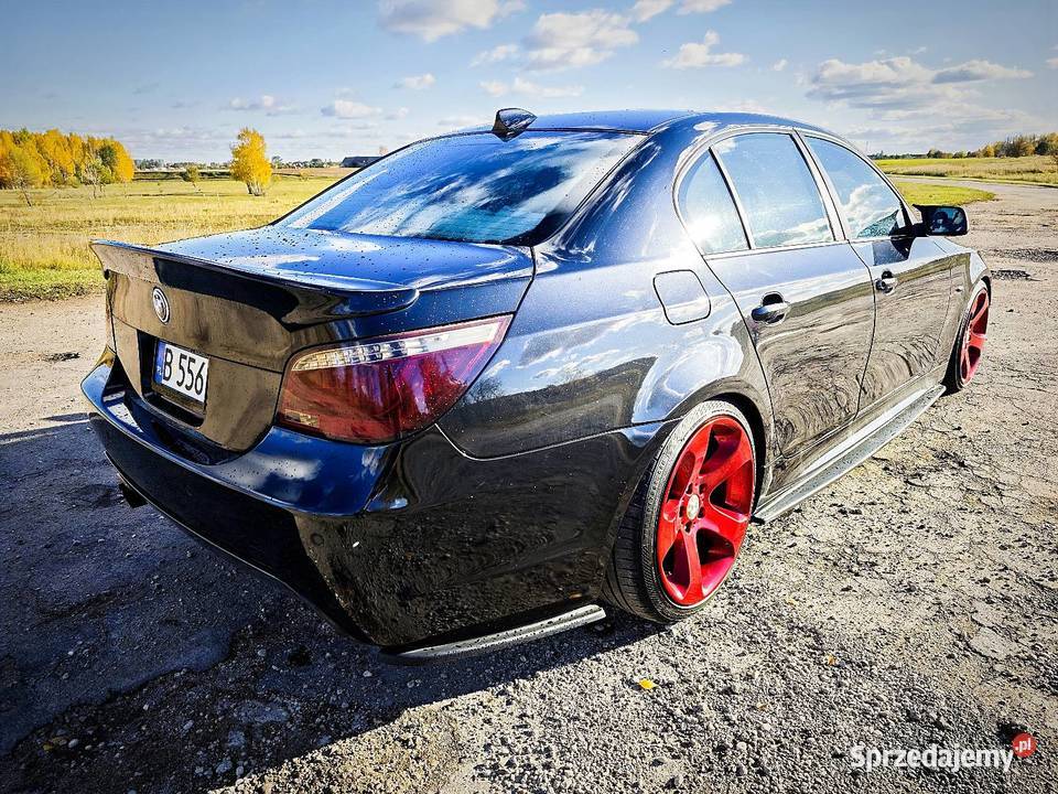 BMW E60 525D 2004r czarny anglik groźny i nie do Seria 5 Suwałki