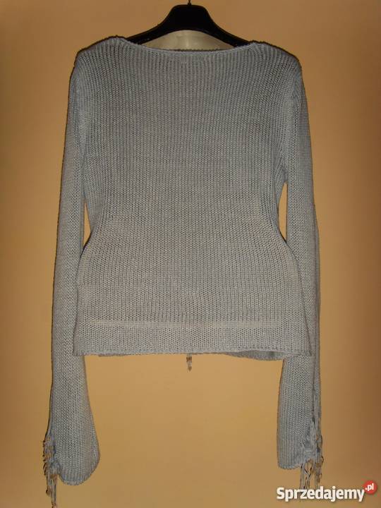 SWETEREK DAMSKI NIEBIESKI KORALIKI WROCŁAW dolnośląskie