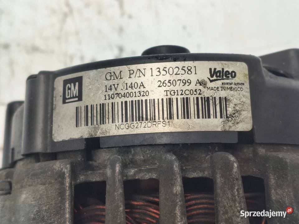ALTERNATOR Opel Insignia A 20 CDTI valeo